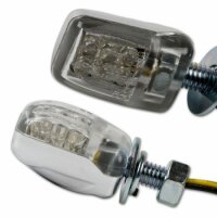 LED-Blinker "Nano" | chrom | klar | M6 | Paar L...