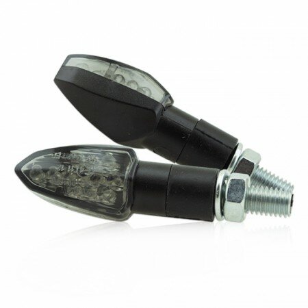 LED-Blinker "Lizzard" | Paar | getönt | schwarz M8 | ABS | L 33 x B 20 x T 22 mm | E-geprüft