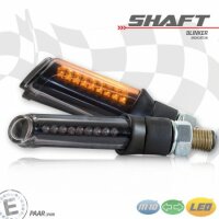 LED-Blinker "SHAFT" | schwarz M10 | Paar | L64...