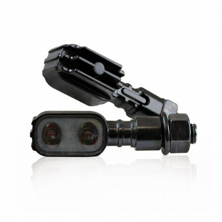 LED-Blinker "FLUTED" | schwarz M10 | Paar | L51 x T17 x H20mm | get | E-geprüft