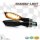 LED-Blinker "Shadow light" | Alu | schwarz M8 | Paar | L65 x B16 x H14mm | getönt | E-geprüft