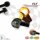 SMD-Blinker-RL Kombi "Fly" | Alu | schwarz M6 | Paar | B10 x H10 x T14mm | klar | E-geprüft