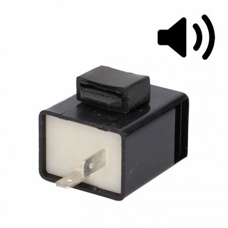 Blinkrelais | 12V | 1-100W | 2P | Signalton | LED  (B=geschaltenes Plus (49) L=Signal (49a)