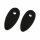 Indy Spacer "Harley D." | schwarz | Stahl | M6 VPE 2 Stck | Maße: L 45  x B 22 mm