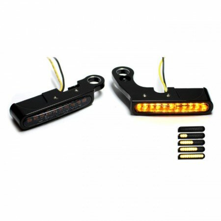 LED-SEQ Armaturenblinker Harley | Typ6 | Fineliner Sportster 04-13