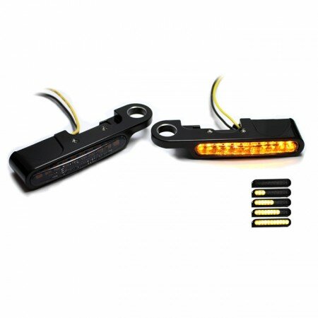 LED-SEQ Armaturenblinker Harley | Typ6 | Fineliner Sportster 14-