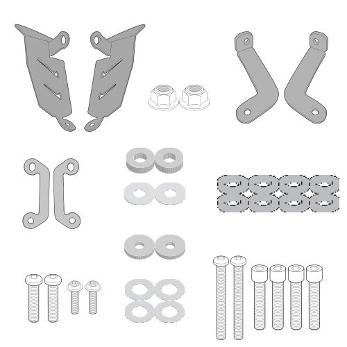 GIVI Kit für die Monage des TE2140 für Yamaha MT-07 (18-24)