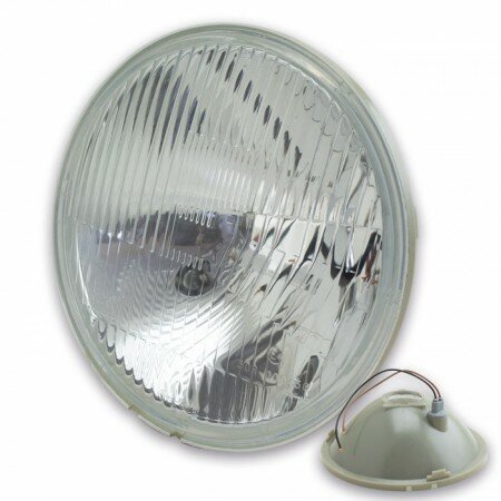 Scheinwerfereinsatz 7" | Ø 177mm | Streuglas mit Standlicht | H4 | 12V | 55/60W | E-geprüft