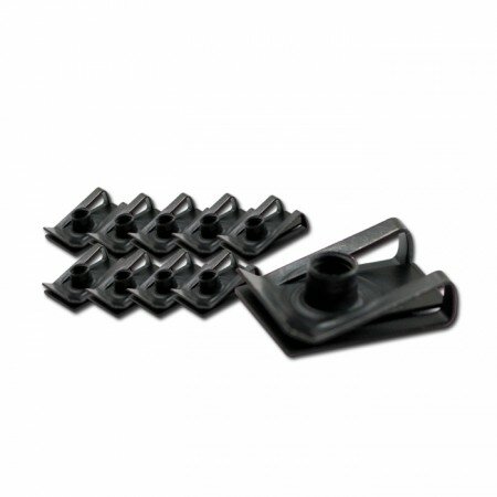 Universal Halteklammern-Set, M5, 1 Set=10 Stück schwarz
