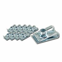 Universal Halteklammern-Set, M6, 1 Set=10 Stück silber