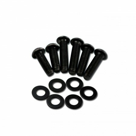 Scheinwerfer-Schrauben-Set | schwarz | 12-teilig je 2 x M8 x 25/30/35 mm + U-Scheibe