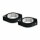 CNC Schellen-Set | Alu-schwarz | Ø 47+54 mm 2 Schellen | 2 Distanzringe Ø 47 mm