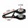 CNC-Lampenhalter-Set | Alu-schwarz | Ø 57 mm 4 Schellen und 2 Halter
