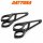 CNC-Lampenhalter-Set | lang | schwarz | 43mm 4 schwarze Schellen und 2 Halter