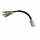 Adapterkabel "Rücklicht" | Suzuki GSF / Yamaha FZ6 3 Kabel mit Japan-Rundstecker weiblich Ø 3,5mm