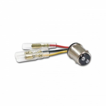 Adapterkabel "Rücklicht" | Fassung BAY15D  3 Kabel mit Japan-Rundstecker weiblich Ø 3,5mm