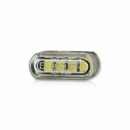LED-Kennzeichen-Einbauleuchte "Heat" | klar  Maße: B 21,5 x H 8,5 x T 11,5mm | Stck | E-geprüft