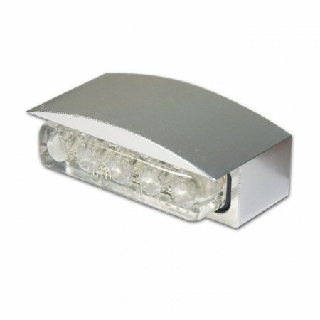 LED-KZB "ICE" | CNC-Gehäuse | Alu | silber B43 x H16 x T22 mm | Lochabstand: mm | E-geprüft