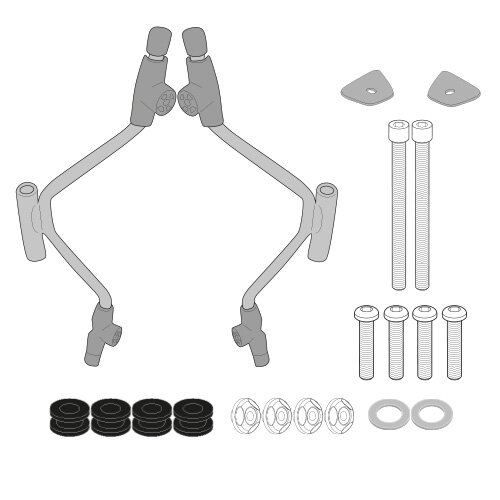 GIVI Montagekit für Windschild 5616A/AG, für Piaggio BEVERLY 300/310/400 HPE (21-26)