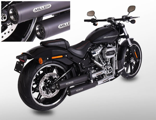 Miller Destiny  Euro 5 Slip-On Auspuff  für Harley Davidson Breakout