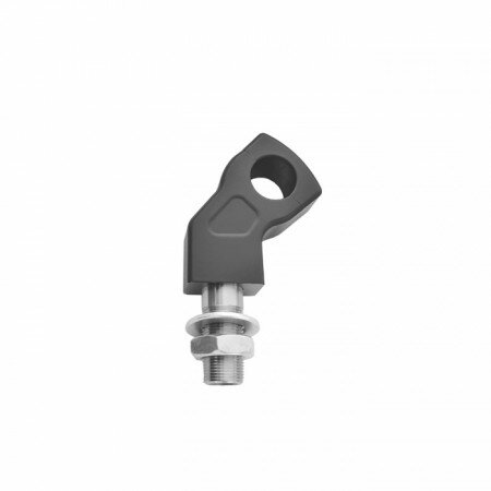 Lenkerhalter "Curved Style" | ALU/schwarz | 60 mm mit Kröpfung und Kabelinnenführung | 22mm Verschr.