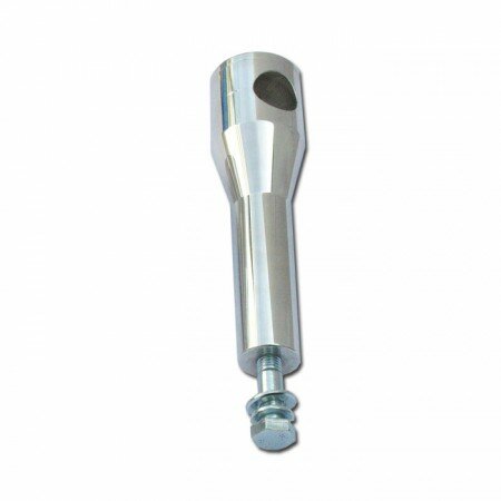 Lenkerhalter "Big Bone" | ALU/chrom | 150 mm Zylinderform | gerade | 12mm Verschraubung
