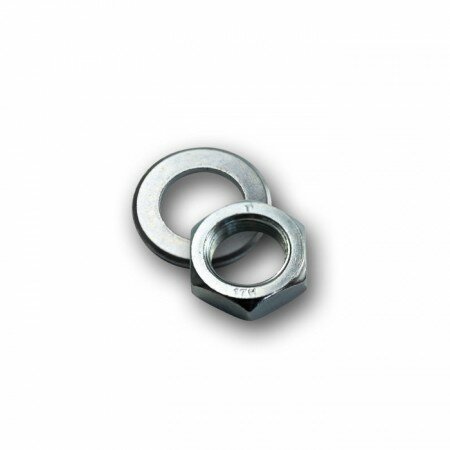 Befestigungsmutter 22mm+ Scheibe  (045017-19 + 045025-27)