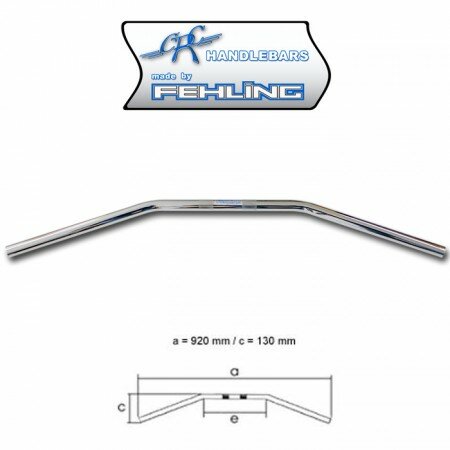 1-Zoll Lenker "Drag Bar" (LDHD 5) | chrom/ Kerbe B: 92 cm x T: 13 cm x B/Mitte: 31 cm