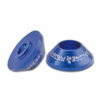 Konischer Zierring Paar | Alu 6061 | Blau | 6 mm