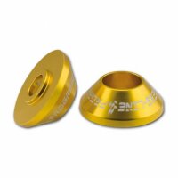Konischer Zierring Paar | Alu 6061 | Gold | 6 mm