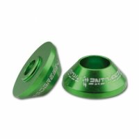 Konischer Zierring Paar | Alu 6061 | Grün | 6 mm
