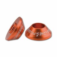 Konischer Zierring Paar | Alu 6061 | Orange | 6 mm