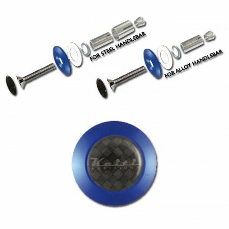 Keiti Alu-Lenkergewichte | BE400B | Blau Paar | für Alu und Stahllenker 7/8"-22 mm