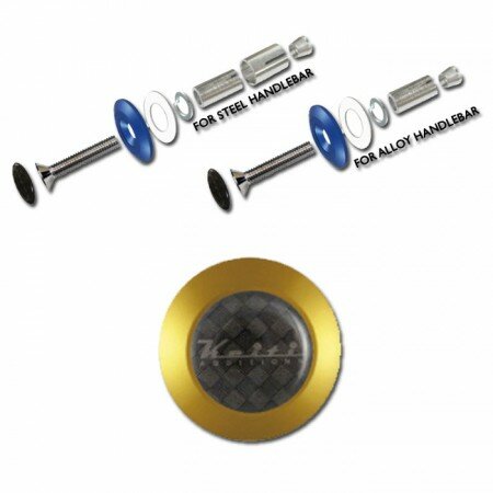 Keiti Alu-Lenkerenden | BE400Y | Gold Paar | für Alu und Stahllenker 7/8"-22 mm