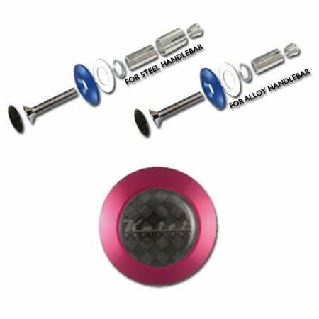 Keiti Alu-Lenkerenden | BE400R | Rot  Paar | für Alu und Stahllenker 7/8"-22 mm