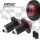 Lenkergewichte "Disc" | Alu | schwarz / rot  Paar | 7/8"+1" Lenker mit I Ø 14-19mm | Ø 35mm