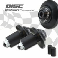 Lenkergewichte "Disc" | Alu | schwarz / schwarz...