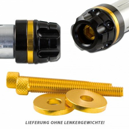 Zierring + Schraube gold eloxiert "Magic" Paar