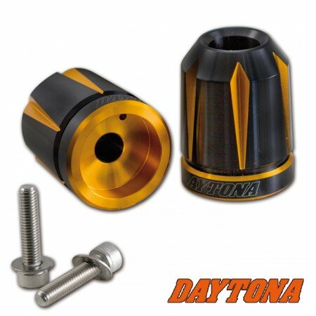 Daytona Lenkergewichte "Scratch" | gold eloxiert Kawasaki 8mm System | Paar | ALU