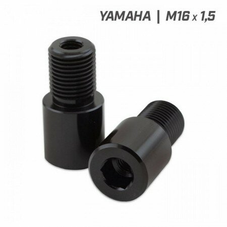 Adapter Lenkergewicht | Yamaha MT-125-07-09-10  Paar | M6 IN / M16 x 1,5mm OUT | L 16 x Ø 21mm
