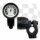 Lenker "Thermometer" | 7/8 + 1 Zoll | schwarz Ø 40mm | lange Version | Silber/schwarz | Ø 30mm