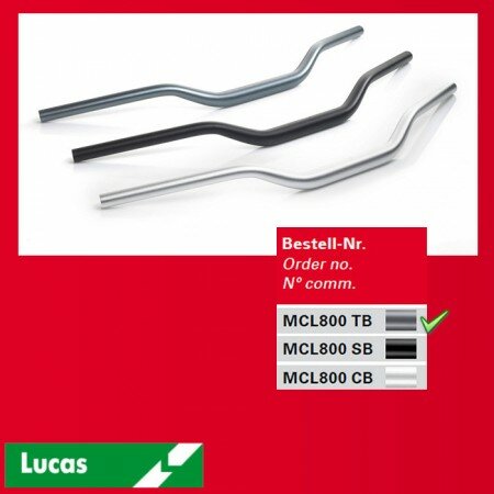 Alulenker "Superbike 28,6MM", Titan, 7/8"-22mm IØ=14mm, Breite: 750mm