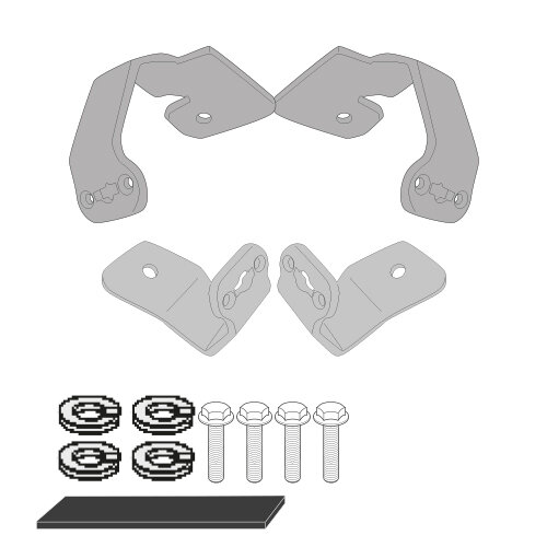 GIVI Spez. Montage-Kit - PL1192MK/CAM, PLX1192 für Honda NC 750 X (21-26)