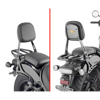 GIVI Sissybar mit Träger, schwarz für Honda CMX...
