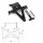 Kennzeichenhalter | UNIVERSAL | Typ 8 | schwarz verstellbar | schwarz | inkl. Reflektorhalter