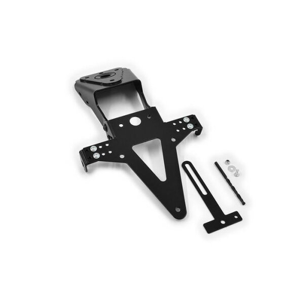 Kennzeichenhalter | YAMAHA MT125 | 14-19 verstellbar | schwarz | inkl. Reflektorhalter