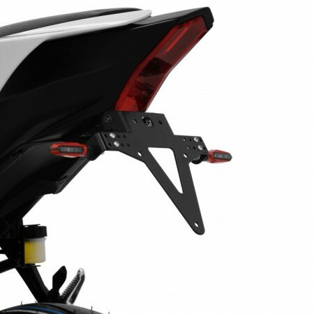 Kennzeichenhalter | YAMAHA R7 | 21-25 verstellbar | schwarz | inkl. Reflektorhalter