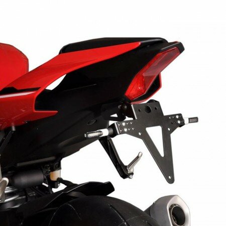 Kennzeichenhalter | YAMAHA R1/M | 15-21 verstellbar | schwarz | inkl. Reflektorhalter