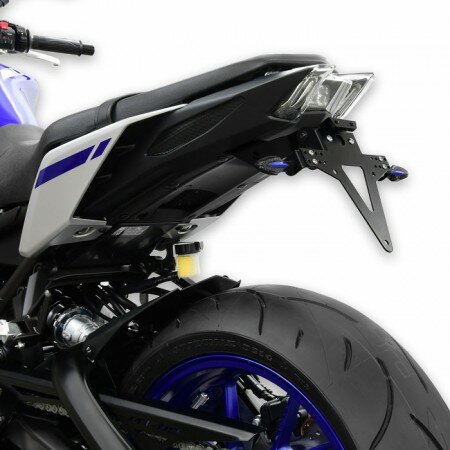 Kennzeichenhalter | YAMAHA MT-09 | 17-20 verstellbar | schwarz | inkl. Reflektorhalter