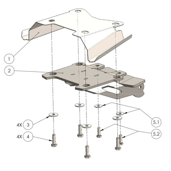 Kennzeichenhalter | Yamaha Ténéré XTZ 700 | 20-25
